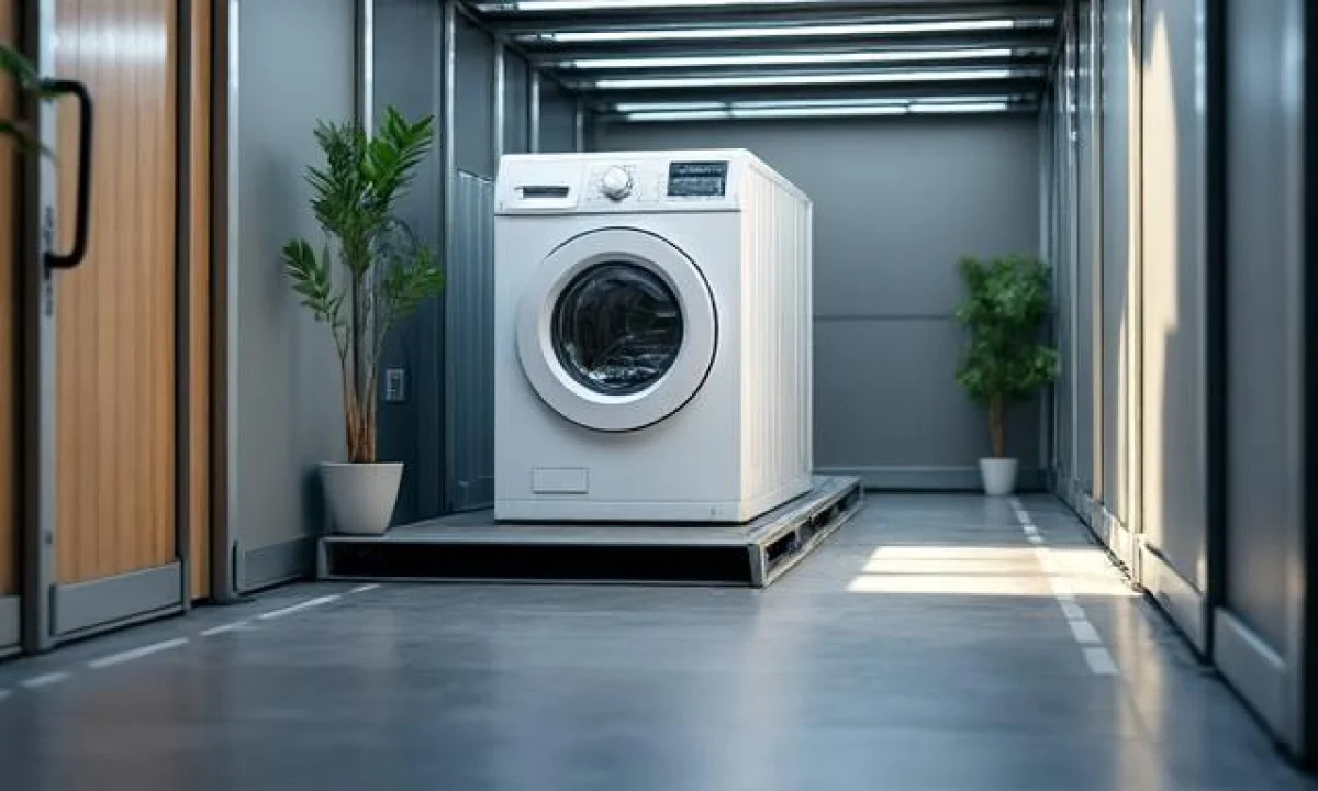 Transporter une machine à laver couchée : est-ce envisageable ?