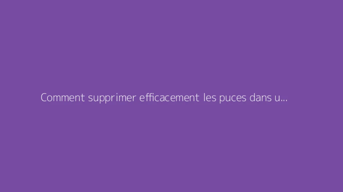 Comment supprimer efficacement les puces dans un jardin ?