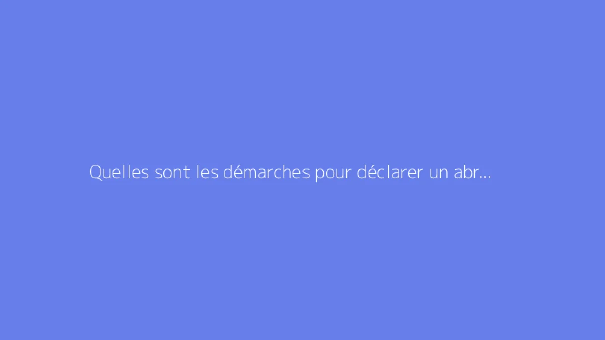 Quelles sont les démarches pour déclarer un abri de jardin ?