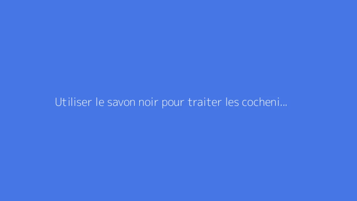 Utiliser le savon noir pour traiter les cochenilles sur citronnier